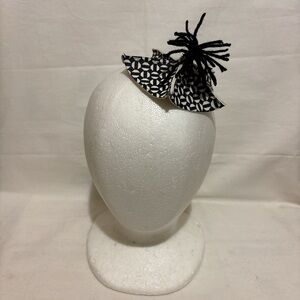 Handmade leather fascinator hat new